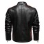 Herren-Motorradjacke aus Leder 4