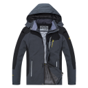Herren Outdoorjacke mit Kapuze und Mesh-Futter Wasserdichte Wanderjacke mit Ventilationselementen Funktionelle Jacke für die Berge und die Stadt 9