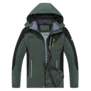 Herren Outdoorjacke mit Kapuze und Mesh-Futter Wasserdichte Wanderjacke mit Ventilationselementen Funktionelle Jacke für die Berge und die Stadt 10
