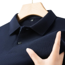 Herren Poloshirt mit kurzen Ärmeln Einfarbiges Design Knopfverschluss Kragen Baumwollmaterial Stilvolle Grundausstattung 10