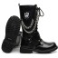 Herren-Punk-Schuhe mit Kette 3