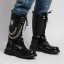 Herren-Punk-Schuhe mit Kette 6