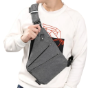 Herren Reise Brusttasche Umhängetasche Sporttasche mit Diebstahlschutz und Spritzwasserschutz Multifunktionale Lauftasche 5