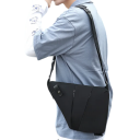 Herren Reise Brusttasche Umhängetasche Sporttasche mit Diebstahlschutz und Spritzwasserschutz Multifunktionale Lauftasche 10