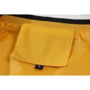 Herren Retro Motorradbomberjacke mit Reißverschluss und Stehkragen sowie gestreiftem Rippstrick an Kragen und Bündchen mit Aufdruck 14