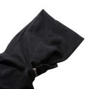 Herren schwarze Kapuzenjacke mit Reißverschluss Stilvolle asymmetrische Jacke mit schrägem Reißverschluss aus Polyester, Baumwolle, Viskose und Spandex Modernes Streetwear 5