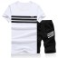 Herren-Set mit Streifen – T-Shirt und Shorts J979 10