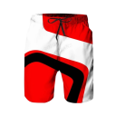 Herren Shorts Badehosen Polyester Einfarbig Mit Farbigen Streifen Mit Kordelzug Sommer Strand- und Poolbekleidung 1