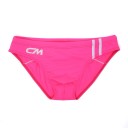 Herren Slip Badehosen einfarbig mit Streifen Nylon Spandex Enganliegender Schnitt Elastischer Bund Badehosen für Strand Pool mit Aufdruck cm 10