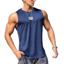Herren Sporttshirt Einfarbiges Design Rundhalsausschnitt Schnelltrocknendes Polyester Leichter Funktionsstoff Für Training und Laufen 5