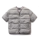 Herren Steppweste mit Reißverschluss und Reißverschlusstaschen aus Polyester für den täglichen Gebrauch, Wandern und Outdoor-Aktivitäten 3