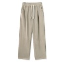 Herren Sweatpants einfarbig mit Futter aus Fleece, mit Taschen, mit Kordelzug, Polyester, Spandex, bequemer Schnitt für den Winter 9