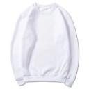 Herren Sweatshirt einfarbig in verschiedenen Farben Bequeme Sweatshirt aus Polyester für den täglichen Gebrauch Stilvolle Grundausstattung für Männer 3