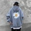 Herren-Sweatshirt mit einer Blume 4