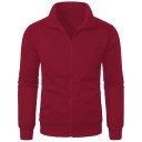 Herren-Sweatshirt mit hohem Kragen und Reißverschluss, sportliches Freizeit-Sweatshirt, Langarm-Sweatshirt aus Baumwolle, lässiger Stil für den Alltag 5