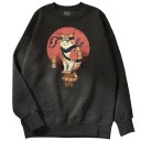 Herren-Sweatshirt mit Katze 10