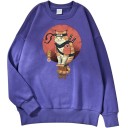 Herren-Sweatshirt mit Katze 8