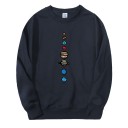 Herren-Sweatshirt mit Planeten 7