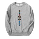 Herren-Sweatshirt mit Planeten 6