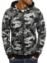 Herren-Sweatshirt mit Tarnmuster F107 5