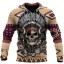 Herren-Sweatshirt mit Totenkopf-Aufdruck F79 1