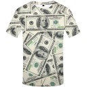 Herren T-Shirt mit 3D-Druck - Dollar 1