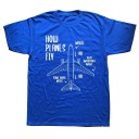 Herren-T-Shirt mit Flugzeugaufdruck T2203 4