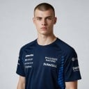 Herren T-Shirt mit kurzen Ärmeln im Stil eines Teamtrikots der Formel 1 mit der Nummer 23 auf dem Rücken und blauen Streifen an den Seiten 3