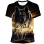 Herren-T-Shirt mit Wolfsprint T2081 2