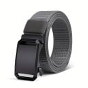 Herren Taktischer Canvas Gürtel 120 x 3,5 cm Verstellbarer Gürtel mit automatischer Schnalle Robuster Gürtel für Sport Arbeit Militärische 2