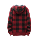 Herren Winter Karierter Cardigan mit Kapuze und Reißverschluss Stylischer warmer Pullover mit langen Ärmeln Herbst- und Winterbekleidung Polyester Verschiedene Farben 11