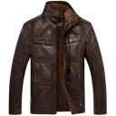 Herren-Winterjacke aus Leder F1126 5