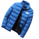 Herren Winterjacke Gesteppte warme Jacke mit Wattierung Sportjacke mit Reißverschluss Leichte Jacke mit Taschen für kaltes Wetter Stehkragen Isolierte Jacke 3