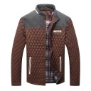 Herren Winterjacke Winddichtes Design Druckknopfverschluss Polyesterjacke mit Taschen Polyesterfutter Warmes bequemes Wintertragen 9