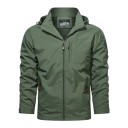 Herren Winterjacke Winddichtes Nylonmaterial Reißverschluss Praktische Taschen Warme Fütterung aus Nylon und Polyester Bequeme Winterjacke 4