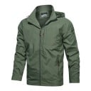 Herren Winterjacke Winddichtes Nylonmaterial Reißverschluss Praktische Taschen Warme Fütterung aus Nylon und Polyester Bequeme 1