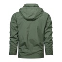 Herren Winterjacke Winddichtes Nylonmaterial Reißverschluss Praktische Taschen Warme Fütterung aus Nylon und Polyester Bequeme 9