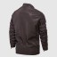 Herren-Winterlederjacke mit Kragen 2