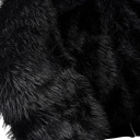 Herren Winterpelz Schwarzes Kunstfell Winddichtes Design Mit Reißverschluss Strapazierfähiges Polyester Warmer Wintermantel für kalte Zeiten 2