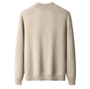 Herren Wollstrickjacke mit Reißverschluss und langen Ärmeln Einfarbiger Pullover mit Rundhalsausschnitt Elegante Wintermode Stylischer Pullover Verschiedene Farben 4