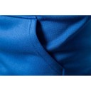 Herren Zip-Hoodie mit Taschen Einfarbiger Sporthoodie mit feinem Punktmuster auf den Schultern Bequemer Polyesterstoff 11