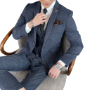 Herrenanzugset aus Acetat Elegantes Set aus Jacke, Weste und Hose für Männer Einfarbiger formeller Anzug mit Taschen und Knöpfen in verschiedenen Farben 8