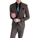 Herrenanzugset aus Acetat Elegantes Set aus Jacke, Weste und Hose für Männer Einfarbiger formeller Anzug mit Taschen und Knöpfen in verschiedenen Farben 7