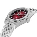 Herrenarmbanduhr mit geriffelter Lünette Saphirglas Wasserdicht bis 100 m Gehäuse 36 mm Edelstahl 316L Edelstahlarmband Für jeden Tag 4
