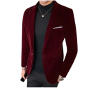 Herrenjacke aus Polyester und Viskose Elegante einfarbige Jacke für Männer mit Brusttasche Stilvolle formelle Jacke mit Knopf in verschiedenen Farben 10