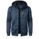 Herrenjacke mit Kapuze und Reißverschluss Sportliche Übergangsjacke mit Taschen Kontrastierende Reißverschlüsse Weiche Jacke für Frühling und Herbst in der Stadt und auf Reisen 5