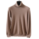 Herrenpullover aus Kaschmir mit langen Ärmeln und Rollkragen Plüsch Einfarbiger Pullover Elegante Winterbekleidung Wärmender Pullover Verschiedene Farben 13