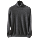 Herrenpullover aus Kaschmir mit langen Ärmeln und Rollkragen Plüsch Einfarbiger Pullover Elegante Winterbekleidung Wärmender Pullover Verschiedene Farben 15