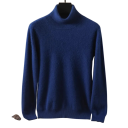 Herrenpullover aus Kaschmir mit langen Ärmeln und Rollkragen Plüsch Einfarbiger Pullover Elegante Winterbekleidung Wärmender Pullover Verschiedene Farben 18
