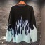 Herrenpullover mit Flammen 2